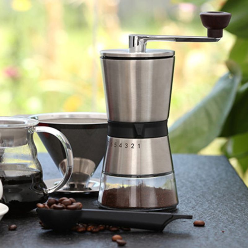 Handmatige Koffie Grinde Duurzaam Rvs Hand Crank Slijpen Conische Keramische