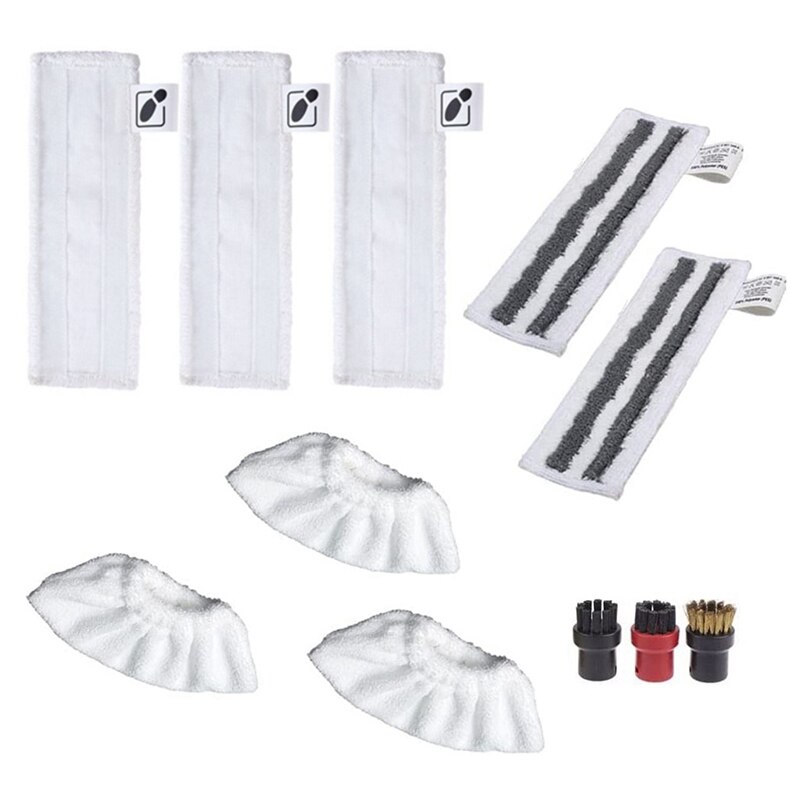 Accessories For Karcher Steam Cleaner Easyfix SC2 SC3 SC4 SC5 Wipers Floor Nozzle Cloths Mop Round Brushes Spare Parts
