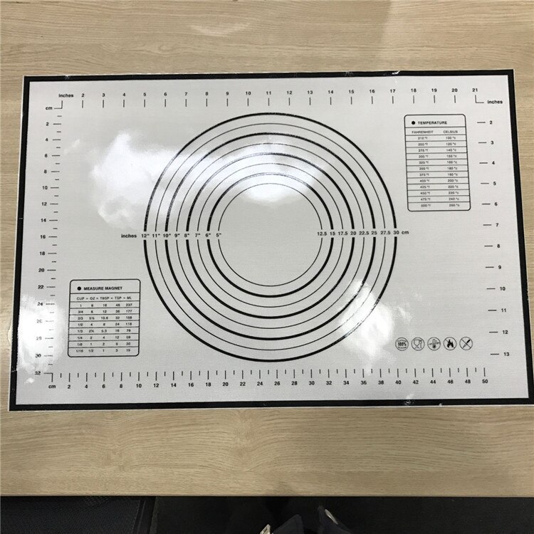 Nonstick Silicone Baking Mat Rolling Dough Mat Oven Liner Cookie Baking Sheet Baking Liner Mat Tools H111