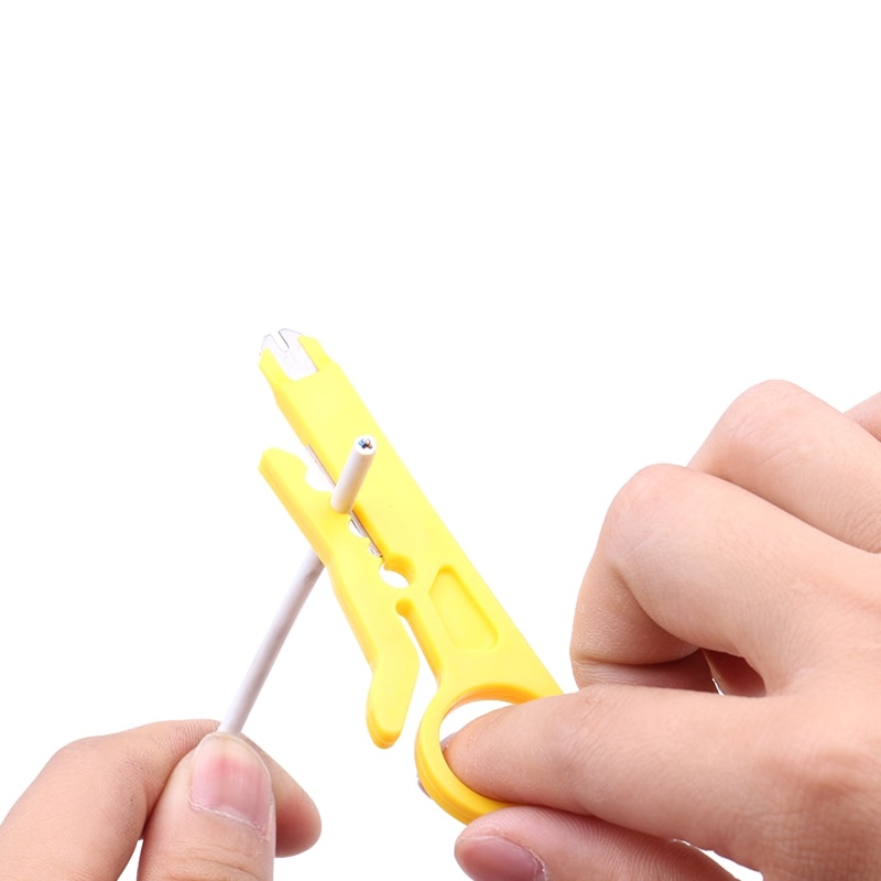 10pcs Mini Draagbare Draad Stripper Mes Crimper Tangen network Tool Kabel Strippen Cutter Multi Gereedschap Cut Lijn Pocket Multitool