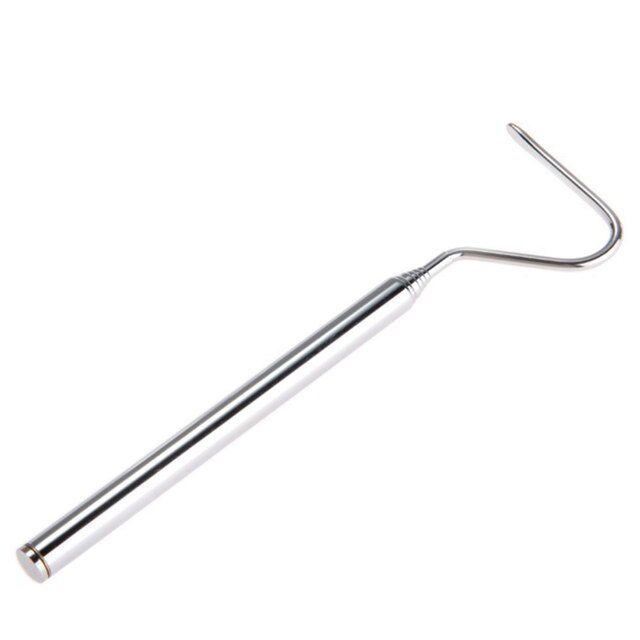 Snake catching tools stainless steel snake hooks snake catching devices snake raising hooks: Silver