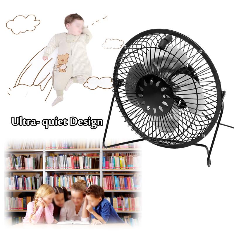 5w 6v 6 tommers mini usb solcellepanel vifte strykejern ultra-stille strømfri vinkel juster kjøling ventilasjon ladbar kontor hjem reise