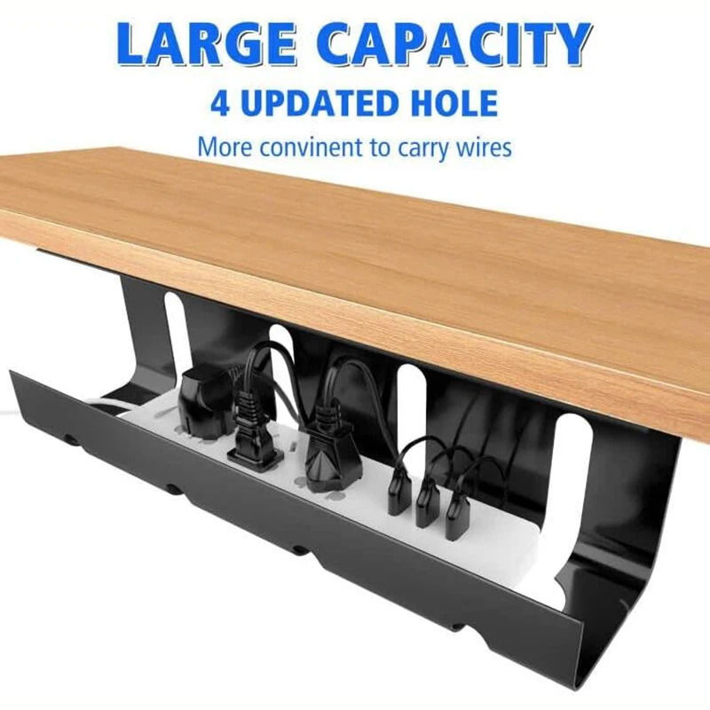 Standing Desk Cable Management Tray under Desk Cable Organizer Network Cable Holder Fixed Wire Bracket Desk Accessories