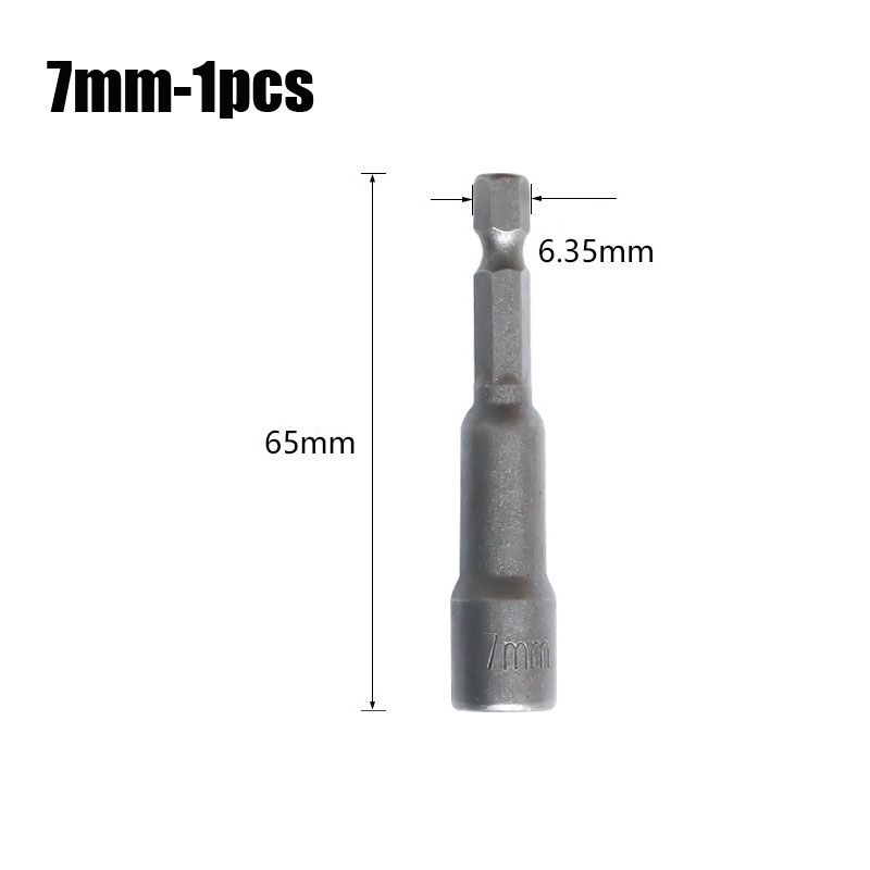 Magnetic Nut Socket Screwdriver Bits 1/4”Hex Shank Key Set Drill Bit Adapter Bolt Drivers Repairing Tool for Power Drills Impact: Rose