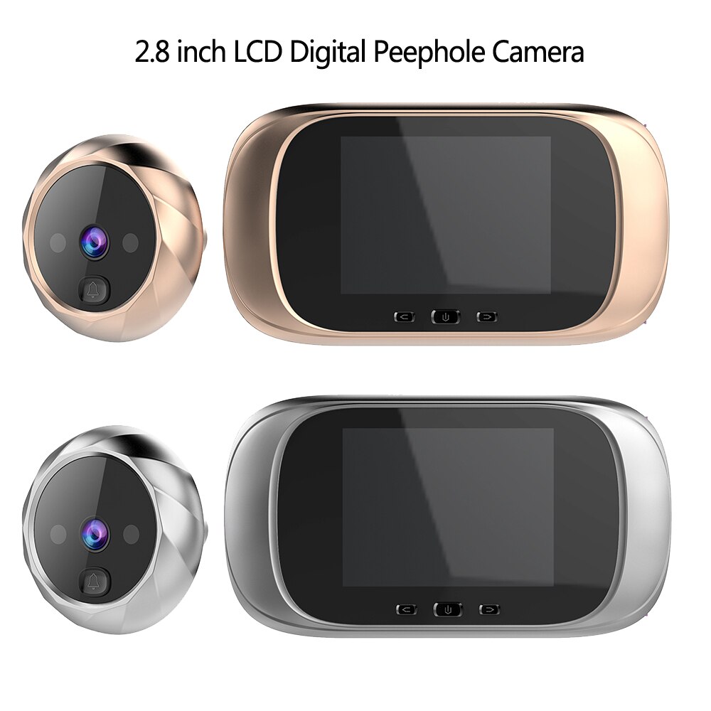 Deur Beveiliging 2.8 Inch Lcd-kleurenscherm Digitale Deurbel Camera Deur Eye Deurbel Elektronische Kijkgaatje Deurbel Camera Viewer