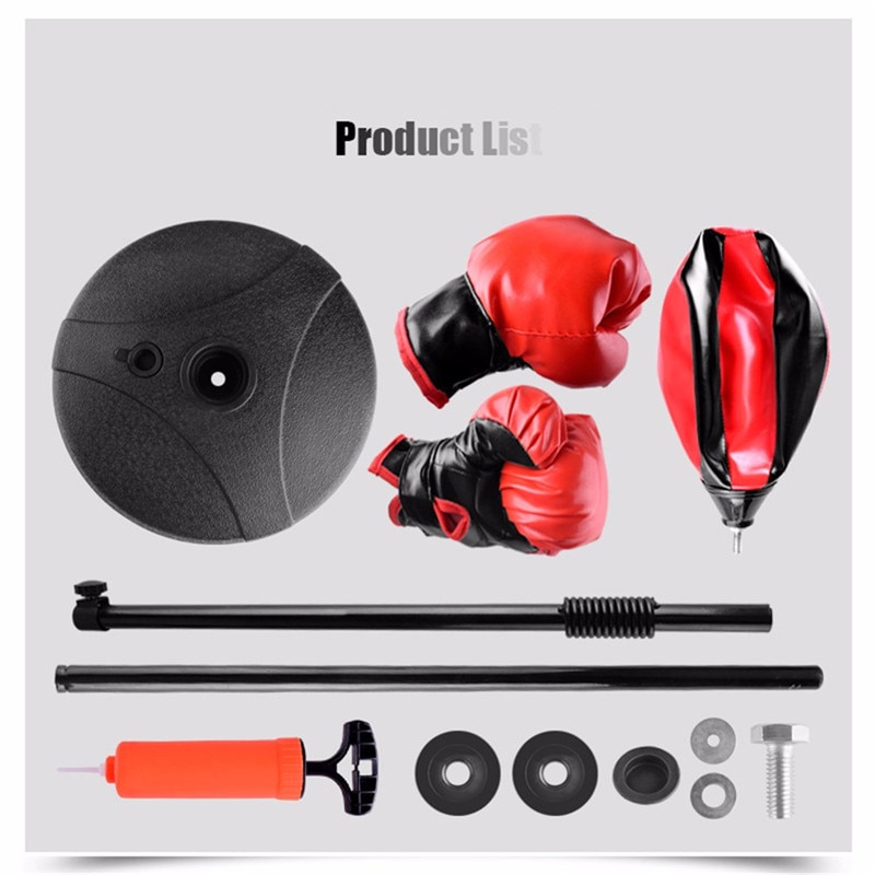 Children Adjustable Fitness Boxing Set Punch Pear Speed Ball Relaxed Boxing Punching Bag Speed bag Toys Outdoor gaming Tools