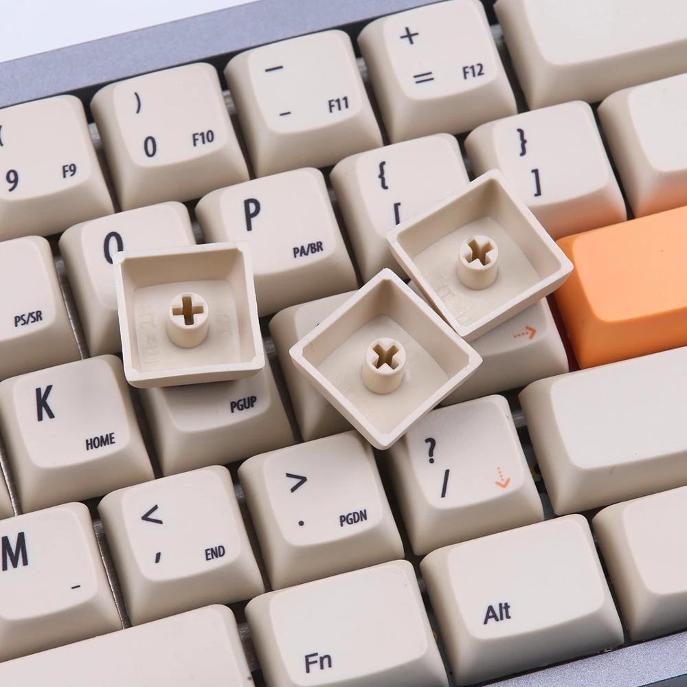XDA Yellow keycaps PBT Due-subbed 75 key for mx mechanical keyboard fit TADA68 GK64 Porker GH60 DZ60