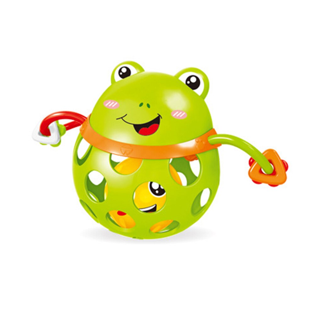 Cartoon Dier Zachte Baby Rammelaar Bal Handgreep Bell Developmental Kinderziektes Speelgoed: Frog