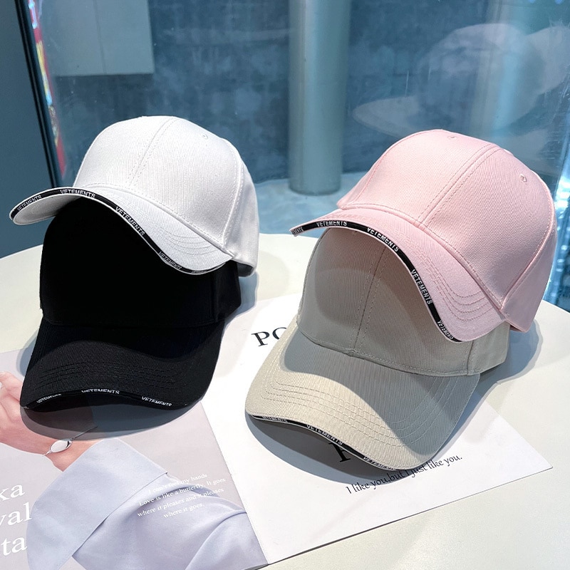 2022 baseballkappen für damen und #39 , hutkrempe aus stoff, schwarz bestickt, sonnenschutzkappe für frühling und #39 , outdoor-sportarten