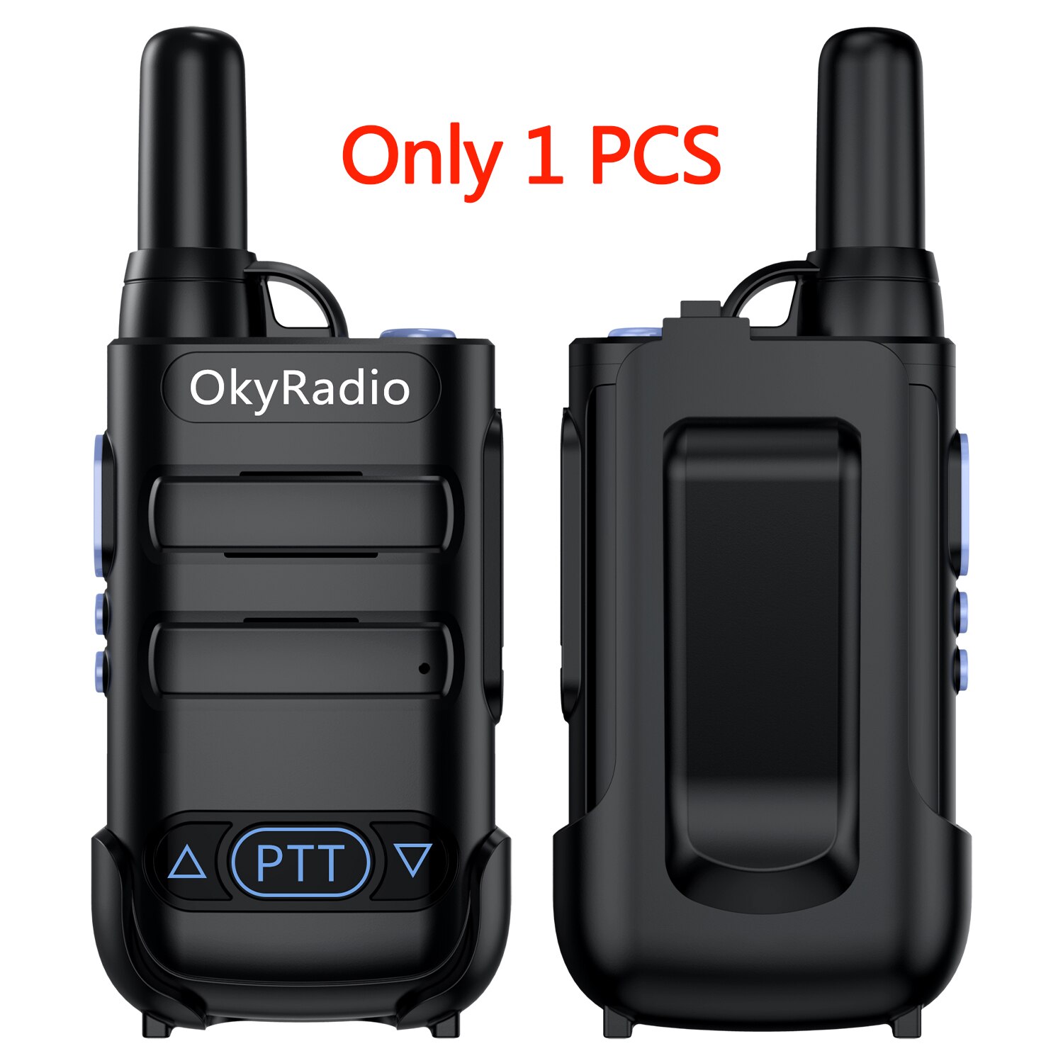 2022 5W Power 470Mhz Werk Walkie-Talkie 6Km Call 4800Mah Batterij Draagbare Waterdichte Walkie-talkie Sterke Anti: Blue-1pcs