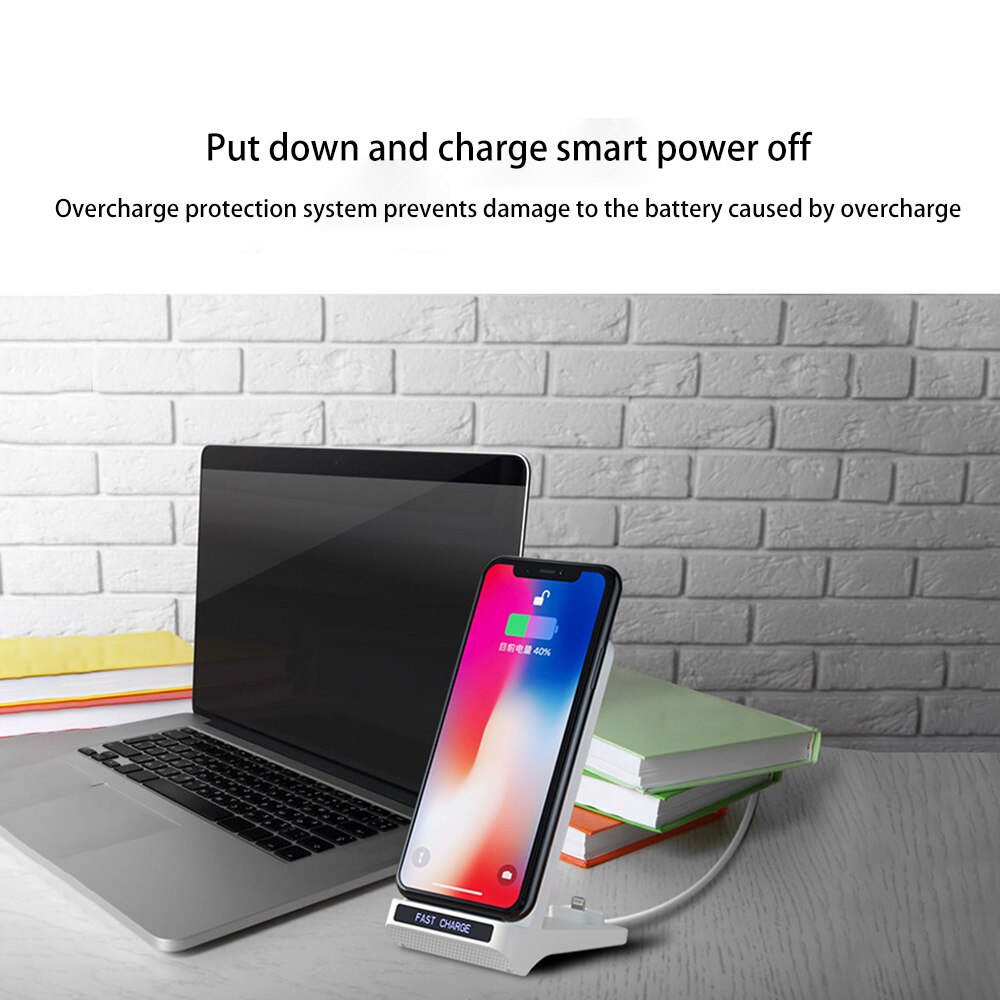 Oplaadstation voor iphone 6 6s 7 11 draadloos oplaadstation telefoonhouder met oplaadstation standaard voor apple