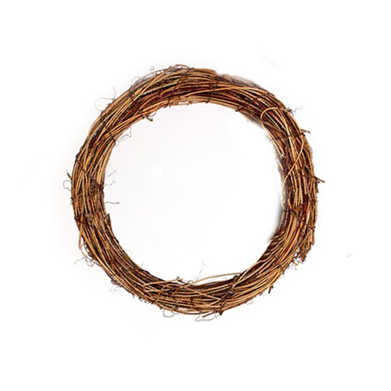 10-40Cm Natuurlijke Rotan Krans Guirlande Jaar Kerst Krans Deur Decoratie Bruiloft Decoratie Hawaii Feestartikelen