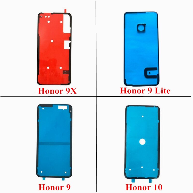 1x voltar bateria capa porta adesivo fita cola adesiva para huawei honor 8x9x10 9 8 lite