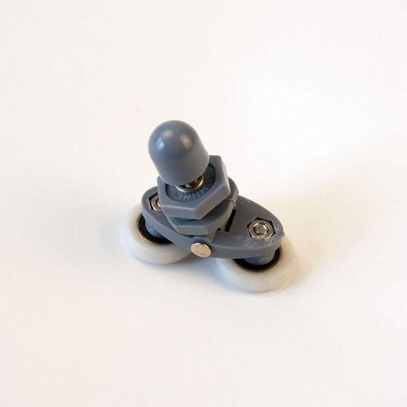 4 pçs/set ajuste dupla polia de oscilamento, roda cabine de chuveiro porta deslizante rolo y98e