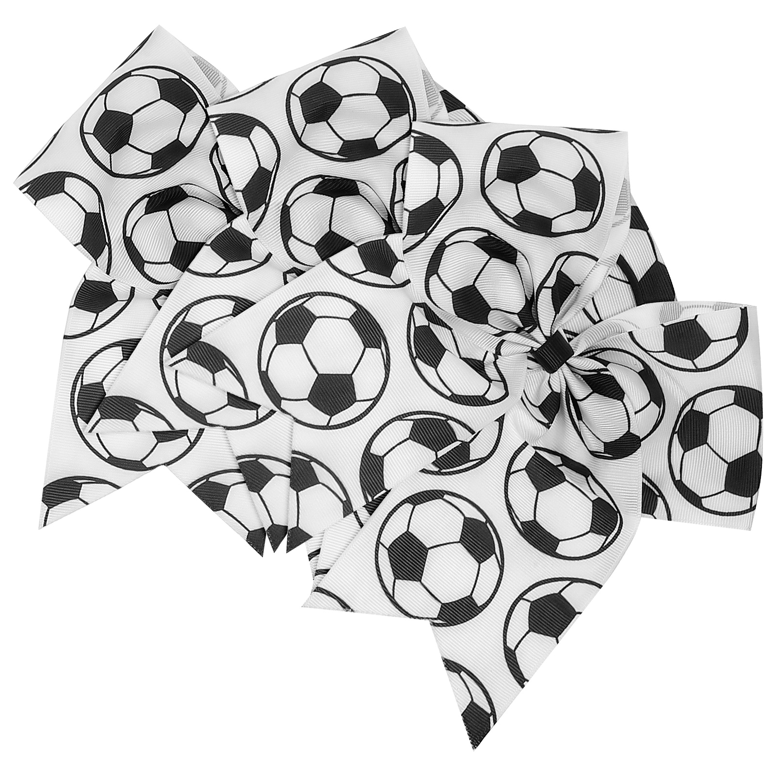 3-delige voetbal haarband voetbal strikken voor meisjes kinderen haarballen elastische haarbanden met strikken peuter haaraccessoires vlechters