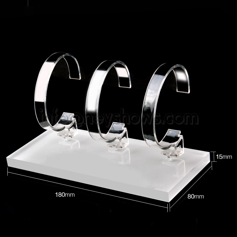 3 in 1 universel gennemsigtig apple watch display stand akryl smart watch holder klar iwatch show base til detailbutik: Default Title