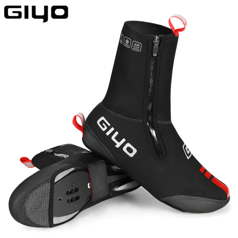 Giyo Waterdichte Schoen Covers Winter Fietsen Laarzen Neopreen Fleece Overschoenen Mtb Racefiets Teen Cover Fietsen Apparatuur