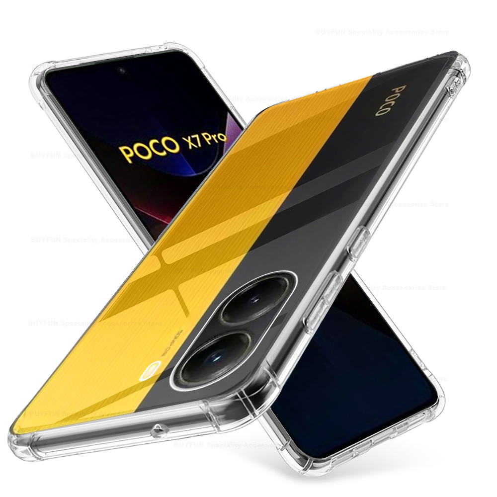 Case Voor Poco X7 Pro Soft Clear Schokbestendig Siliconen Telefoon Gevallen Pocophone X7Pro Cover Voor Xiaomi Poco X7 Pro Fundas Poco X7 Pro