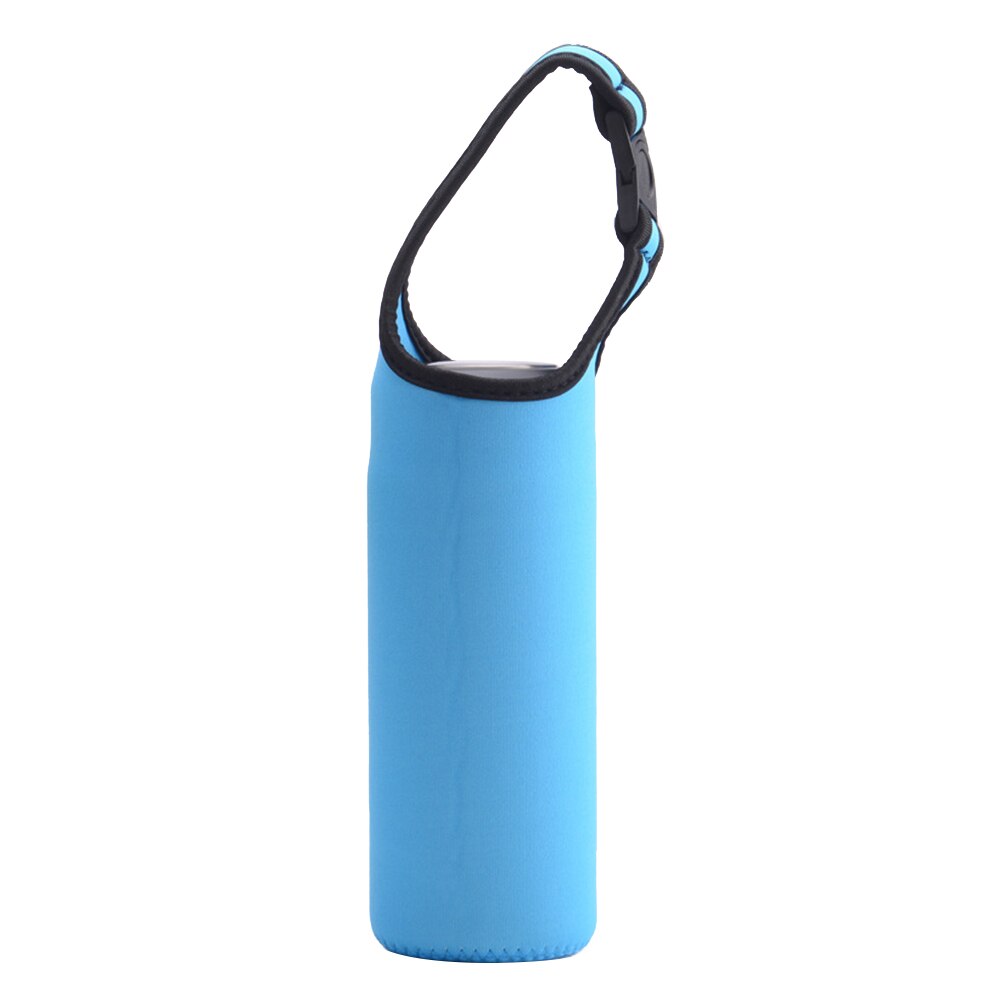 500Ml Draagbare Warmte Geïsoleerde Cup Sleeve Case Travel Water Fles Covers Protector Opbergtas Met Touw Thermos Cover: PEACOCK BLUE