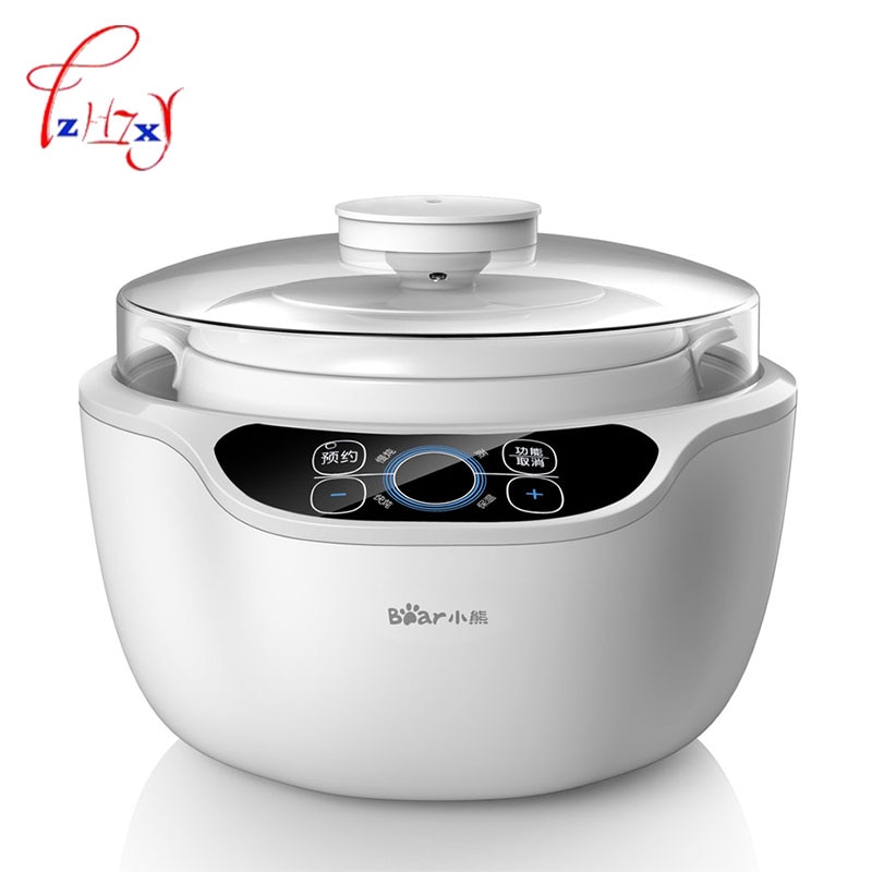 Household 1.2L Automatic porridge pot Electric Cookers Slow Cooker 220V Mini Casserole Cooker Electric Stoves DDZ-A12A1 1pc