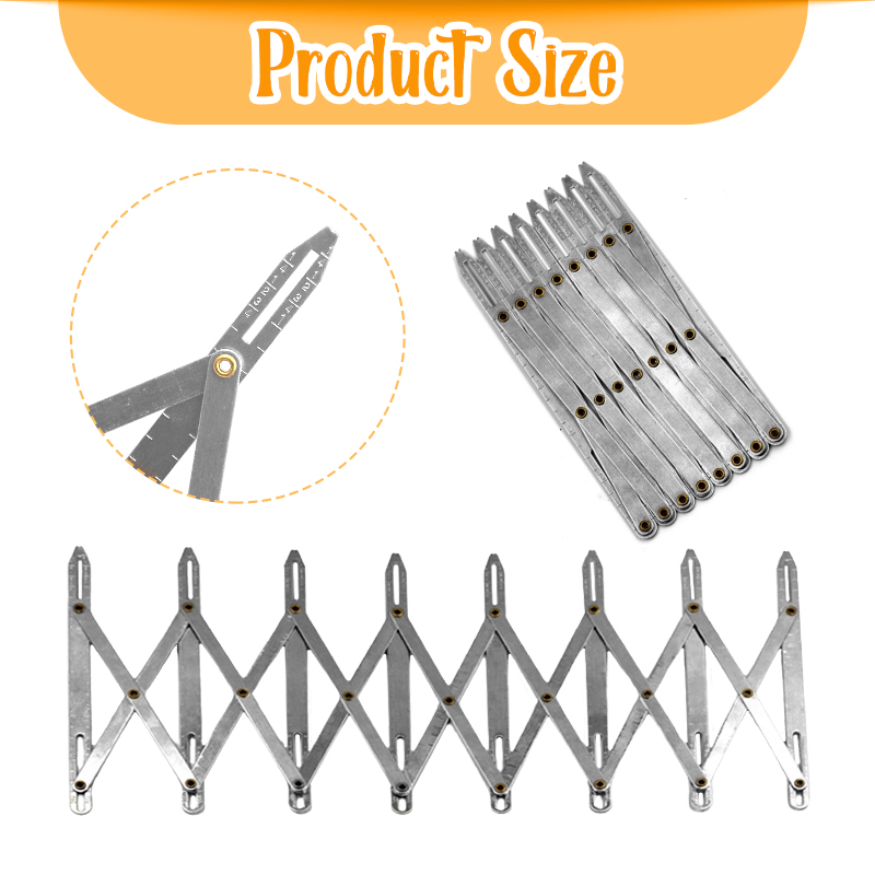 Buttonhole Spacer Expanding Crafting Guide Rule Sewing Gauge Equidistant Measuring Marking Tool for Grommet Button Holes
