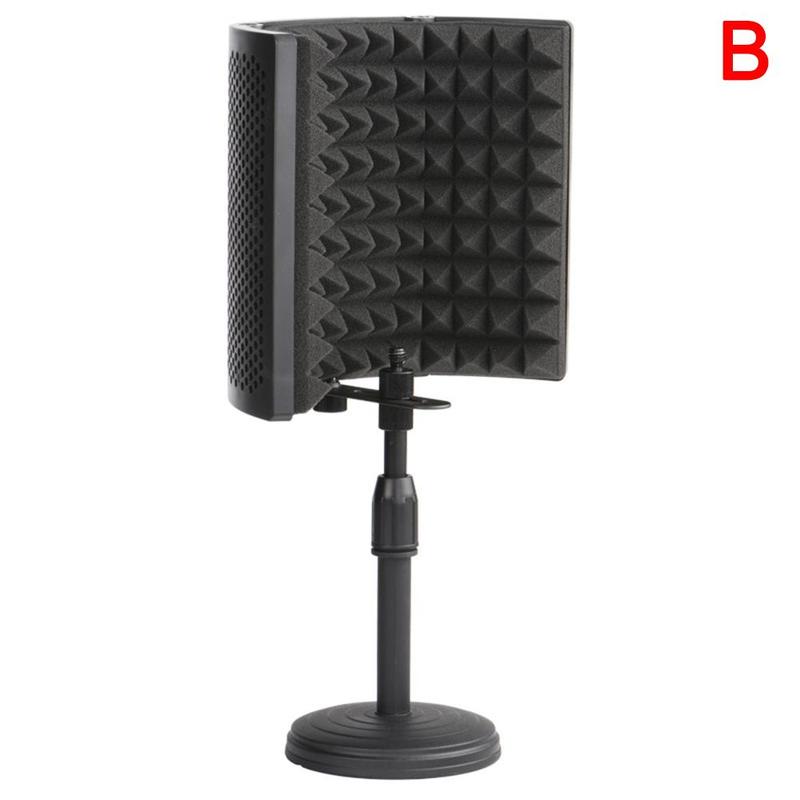 1pc Microphone Isolation Stand Soundproof Plate Acoustic Panel Foam For Studio Recording Microphone Noise Reduction Bm800 H6f9: B