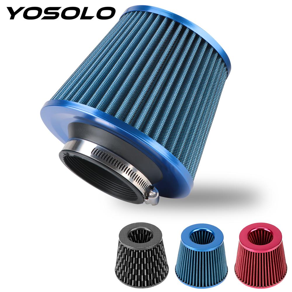 Filtr wlotu zimnego powietrza 3 Cal wysoki przepływ uniwersalny zestaw indukcyjny sport moc siatka stożek 76MM filtry powietrza samochodu akcesoria samochodowe