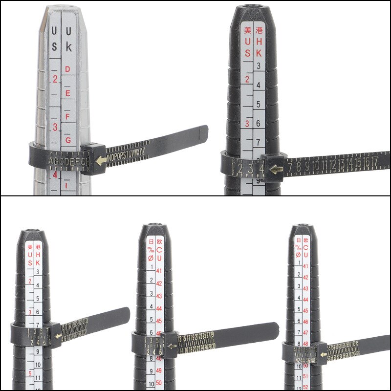 Finger Measuring Tool Ring Size Gauge Soft Ruler Ring Mouth Hand Circumference Size Number Tool Jewelry Accessory Measure Tool