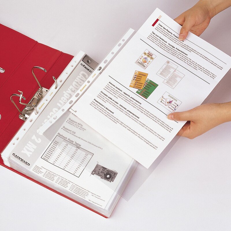Comix 11 holes Elastic Folder A4 Size Document Bag for File Folder 20pcs/lot Sheet Protector EH303A