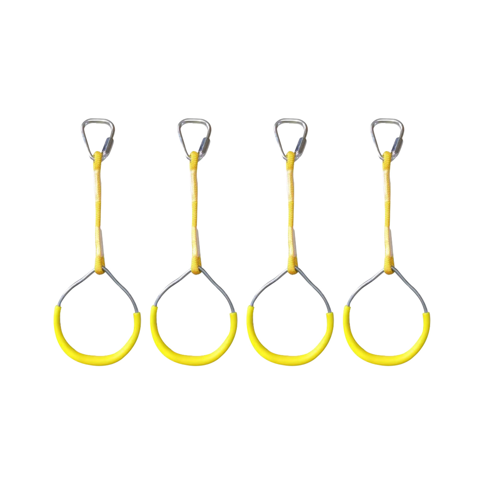 4pcs Indoor Swing Fitness Playground Portable Pull Up Easy Install Home Gym Children Gymnastic Ring Multipurpose Heavy Duty: Yellow
