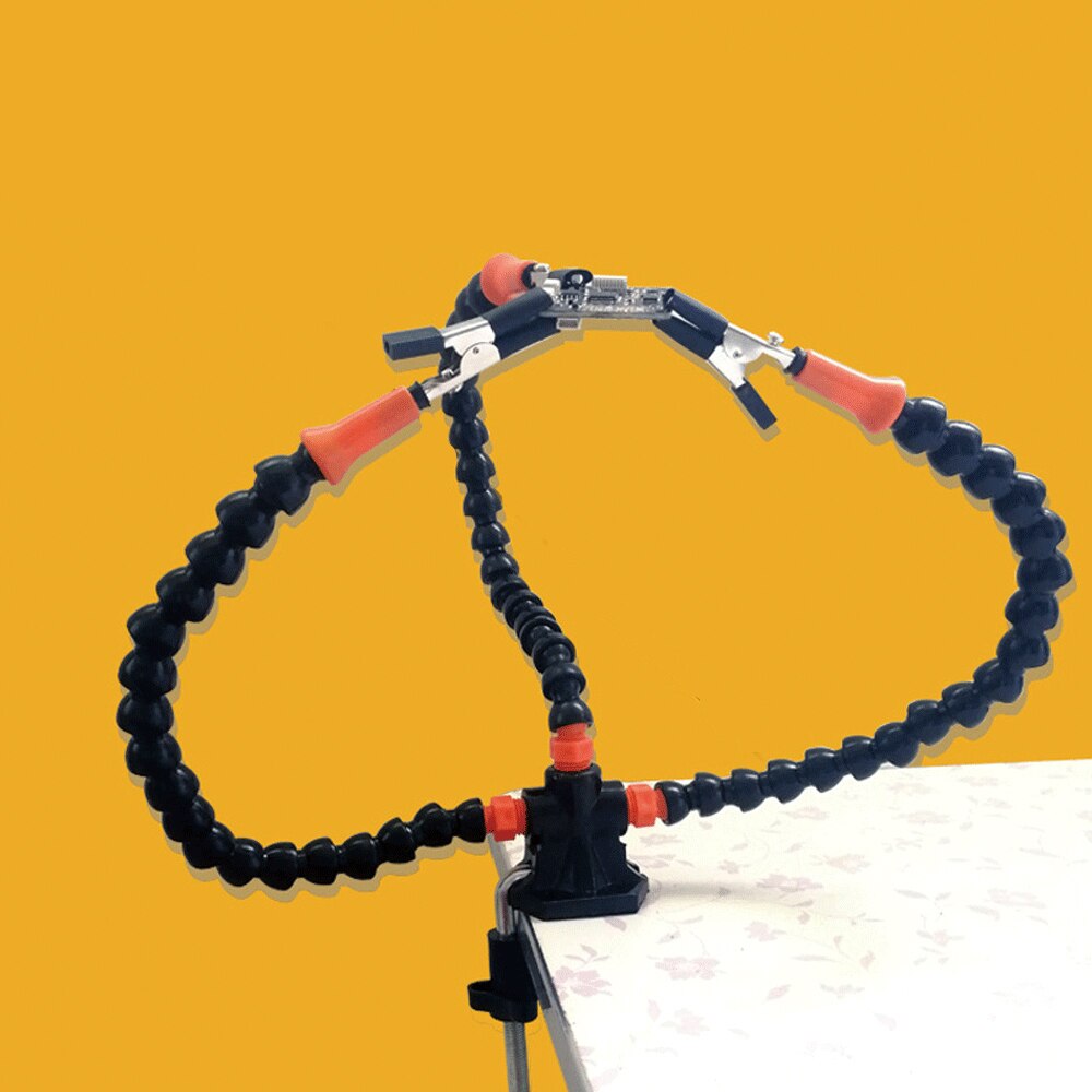 PCB Welding Table Clamp Soldering Station With Flexible Arm Soldeirng Iron Holder for Welding Repair