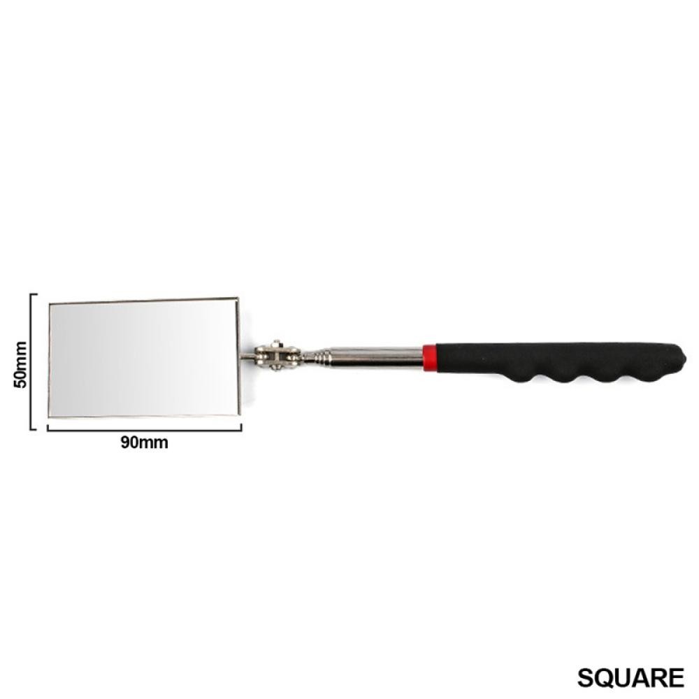 360 ° Espejo de inspección con luz LED, espejos telescópicos extensibles, herramientas mecánicas, espejo de inspección, mango telescópico, herramientas de reparación