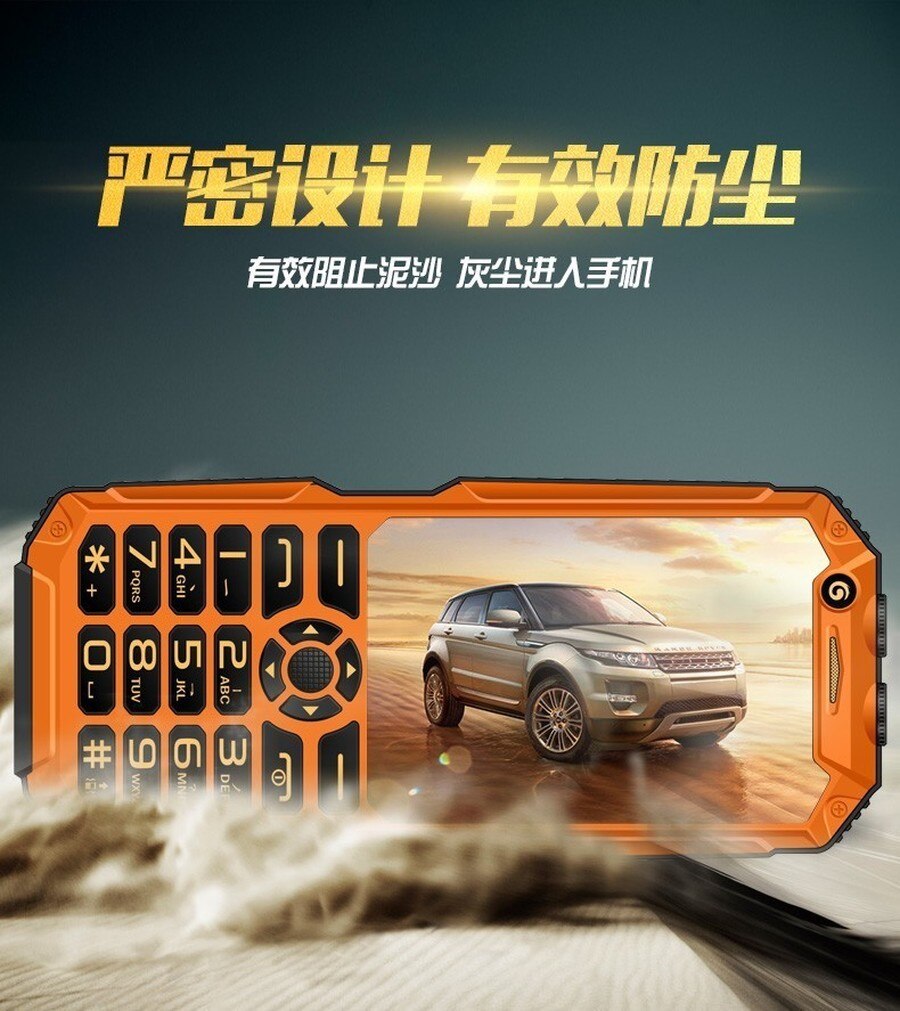 TKEXUN Q8A Shockproof Phone 3.0" Power Bank WIFI Dual SIM Card MP3 Camera Flashlight Big Speaker Cheap Dustproof CellPhone