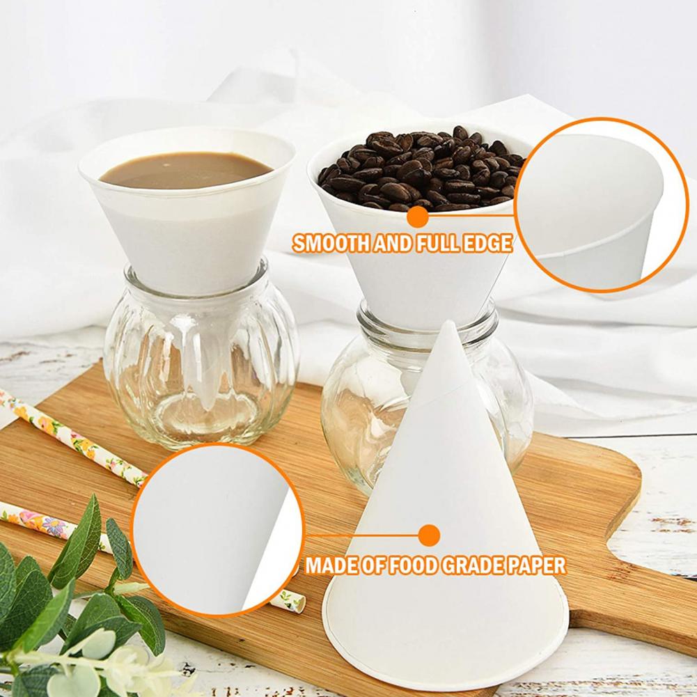 200/250Pcs Praktische Wegwerp Kegel Water Cups Papier Trechter Cups Sneeuw Kegel Cups Voor Frozen Treats Sneeuw Kegels scheren Ijs