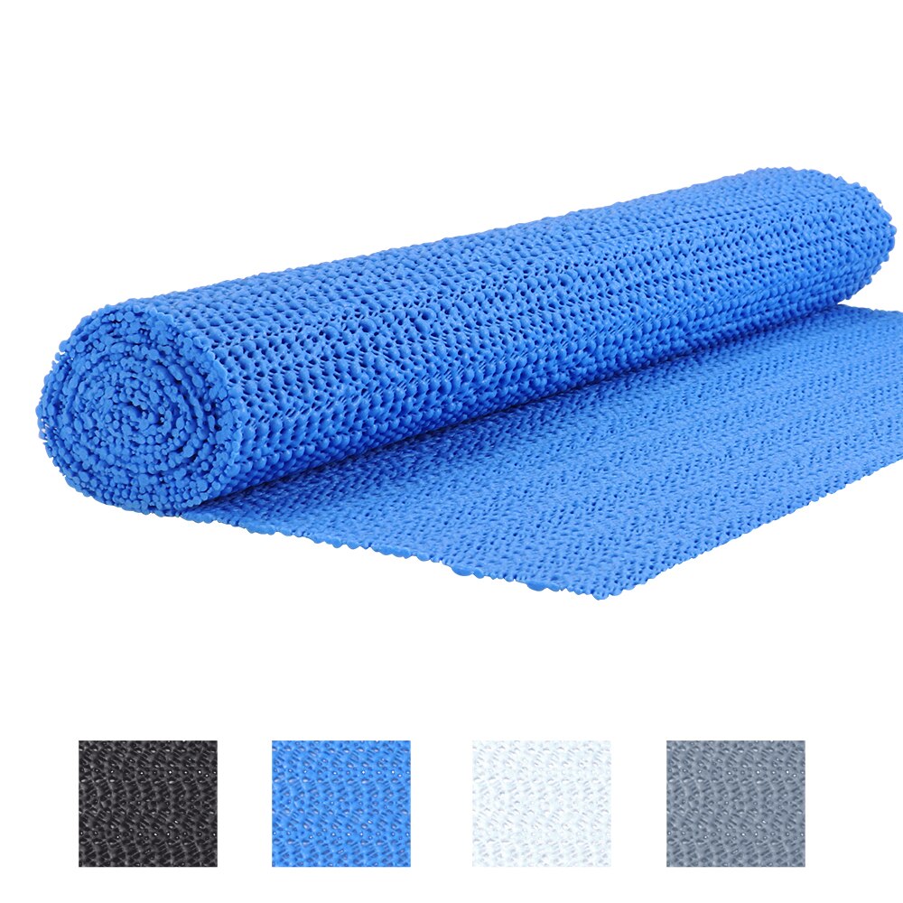 150cm*30cm hjemmematte pvc skum sklisikker pute gulvmatte rutenett badematte hylleforing diy matt musikalske instrumenter saken etc.: Blå