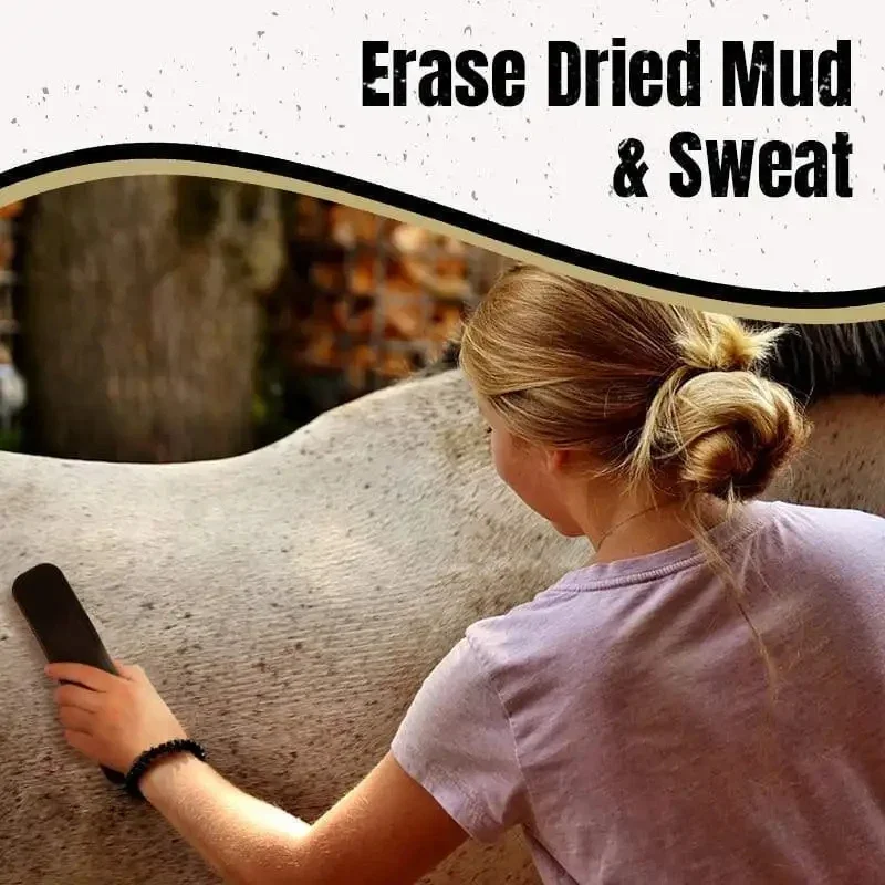 Cepillo para el cuidado de caballos, limpieza de masaje, eliminación de garrapatas y pulgas, accesorios de peine de goma para el cabello, melena corporal, cepillo para montar con cerdas de cola 6 en 1