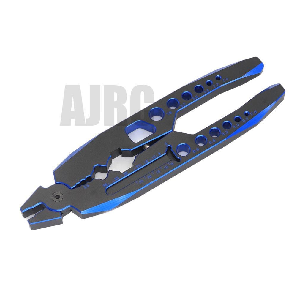 Remote control car assembly tool all-metal multi-function RC shock-absorbing tool pliers Ball nose pliers Suspension lever tool: black blue