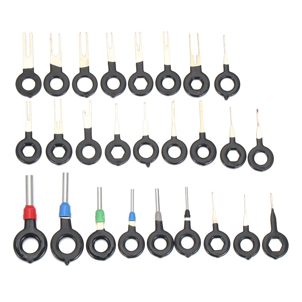 76 Pcs Auto Terminal Removal Tool Kit Bedrading Crimp Connector Pin Extractor Puller Terminal Reparatie Professionele Handgereedschap