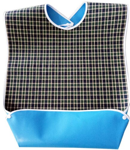 Cotton1 Pcs Large Waterproof Adult Mealtime Bib Clothes Clothing Protector Aprons Eating Accessory: Green