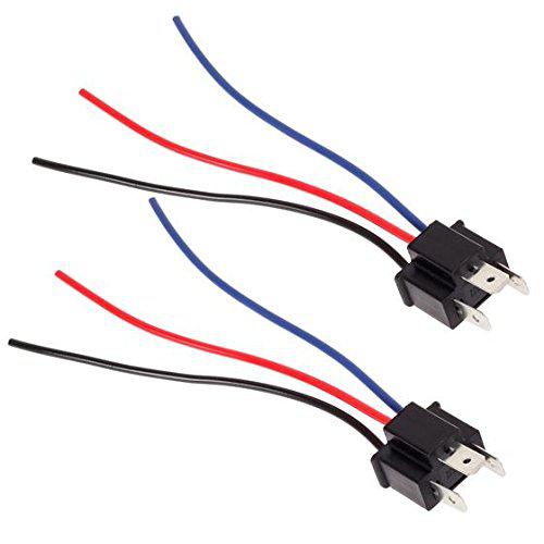 2Pcs H4 Mannelijk Hoofd Uitbreiding Connector Plug Socket Met Kabelboom Zware Adapter Auto Accessoires