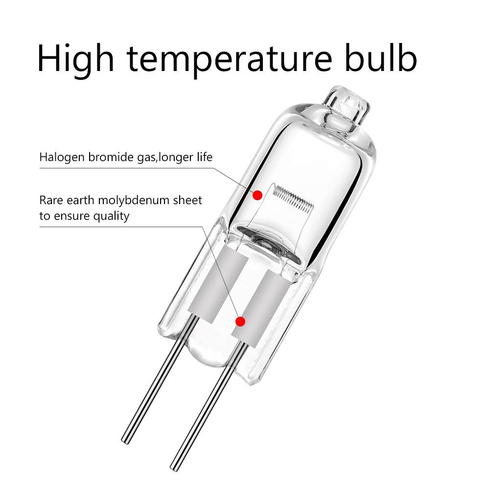 20pcs Super Bright 12v G4 Halogen Light Bulb 5w 10w 20w 35w 50w Halogen G4 2900k Warm White Indoor Clear Halogen G4 Lamp