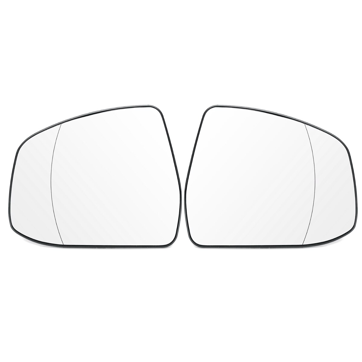 1 paar RHD Voordeur Side Wing Verwarmde Warming Spiegel Glazen Lens Vervanging voor Ford Focus 10 11