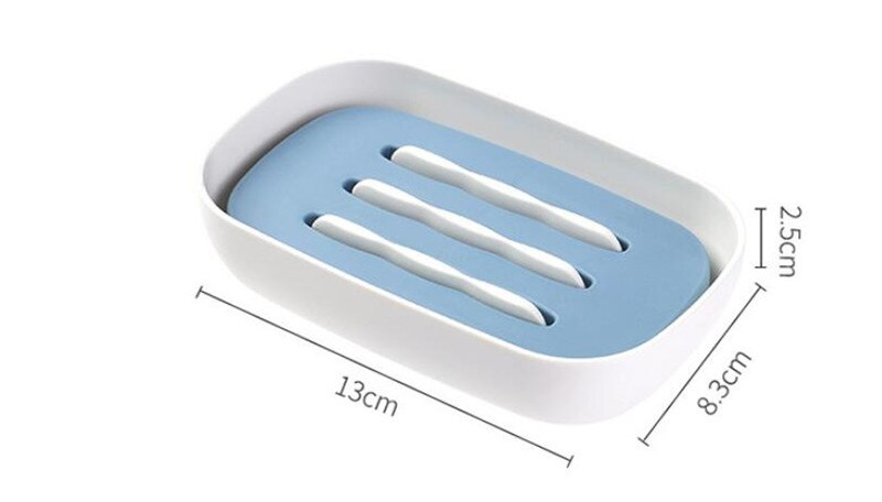 Dubbele laag zeephouder badkamer zeepkist koffer schotel container lade rek bord badkamer accessoires