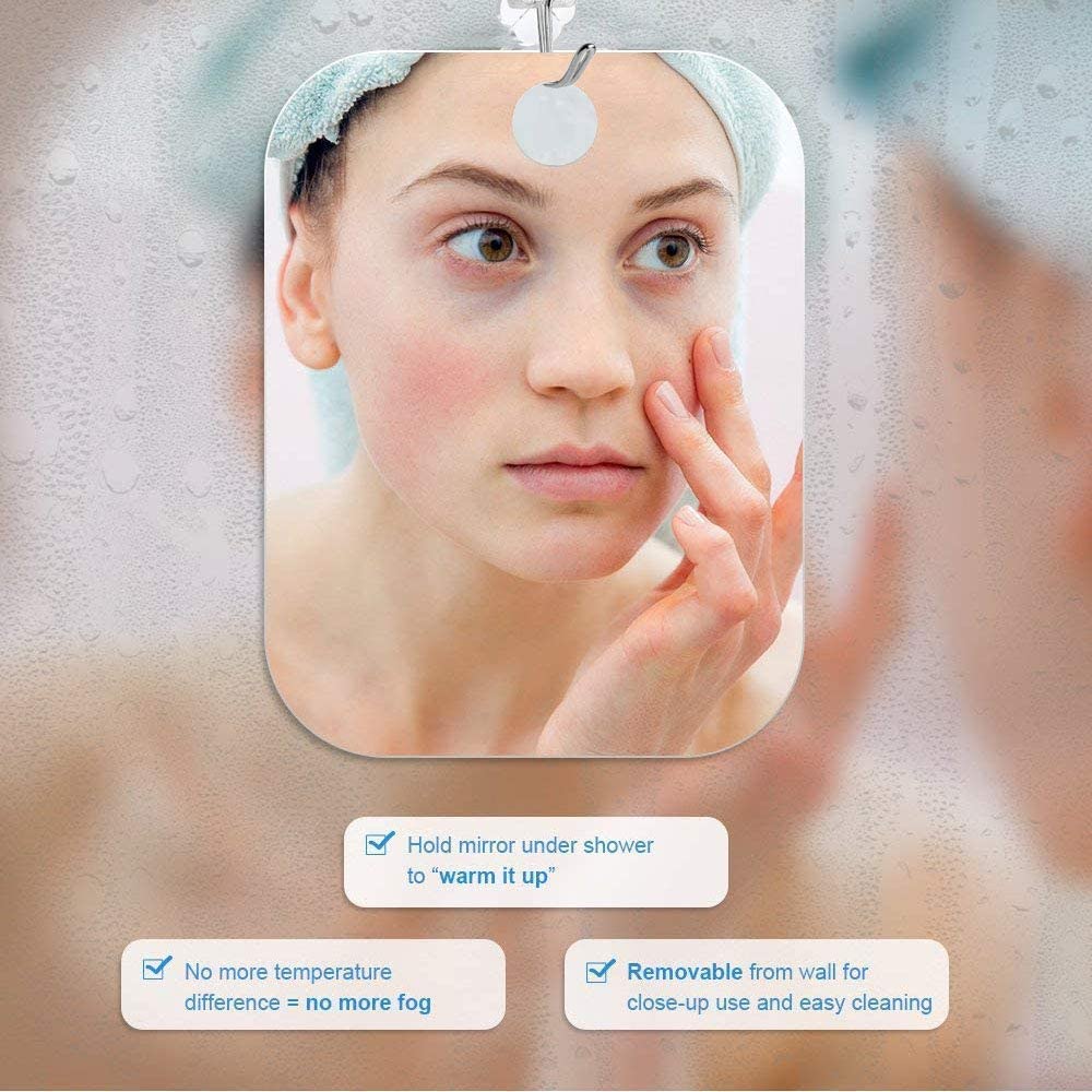 Acryl Anti Fog Spiegel Douche Scheren Fogless Spiegel Wasruimte Reisaccessoires Voor Vrouwen Make-up Man Scheren Badkamer Gereedschap