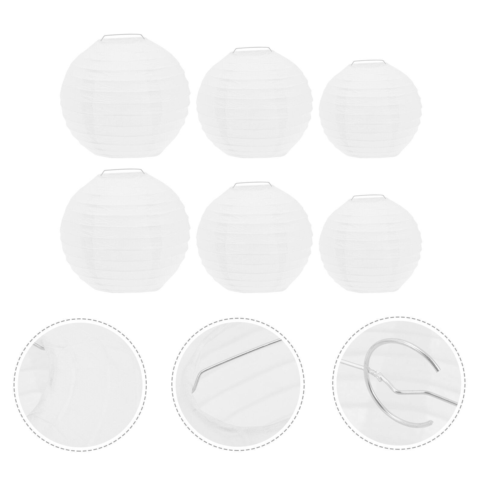 6pcs Decorative Paper Lanterns DIY Lanterns for Home Party Lanterns