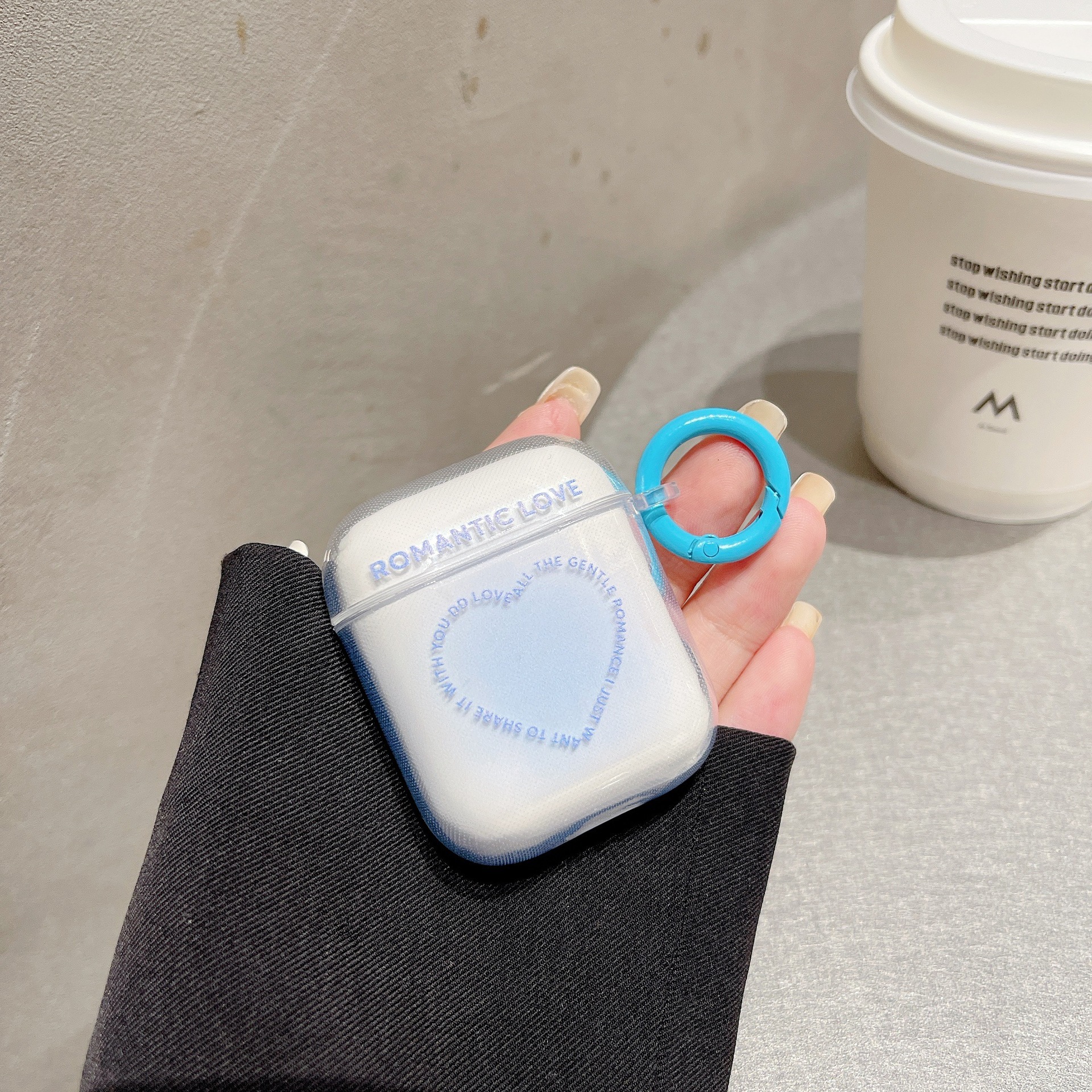 Liebesbrief für Airpods1/2nd Generation Schutzhülle für Apfel Profi2nd Kopfhörerhülle transparent 3. Generation Softcover: S / Himmel Blau