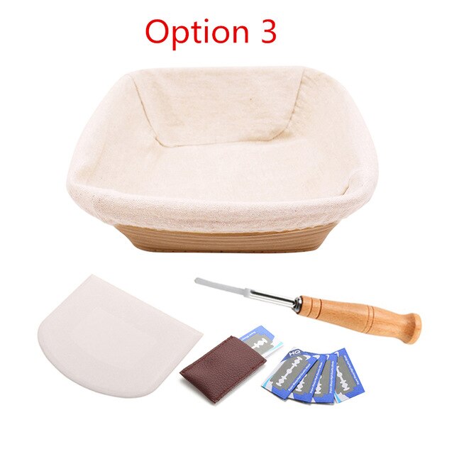 Round Natural Rattan Bread Countryside Style French Bread Mass Proofing Baskets Dough Banneton Baskets Fermentation Basket: Type 3-8pack