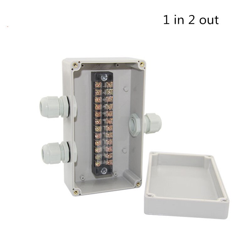 Waterproof Electrical Outdoor Junction Box with terminal 158*90*60mm Sealed Switch Plastic Enclosure Case Electrical Box