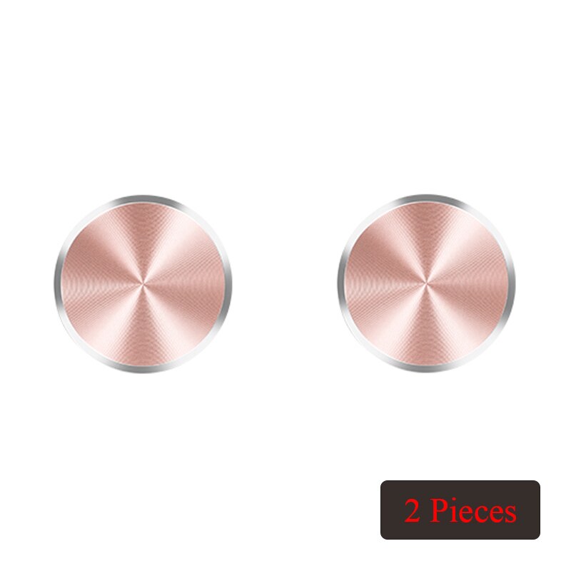 IKSNAIL CD Linie Metall Platte für Magnetische Auto Telefon Halfter Universal- Metall Platte Montieren Magnet GPS Halfter Zubehör Eisen Blatt: 2 rosig