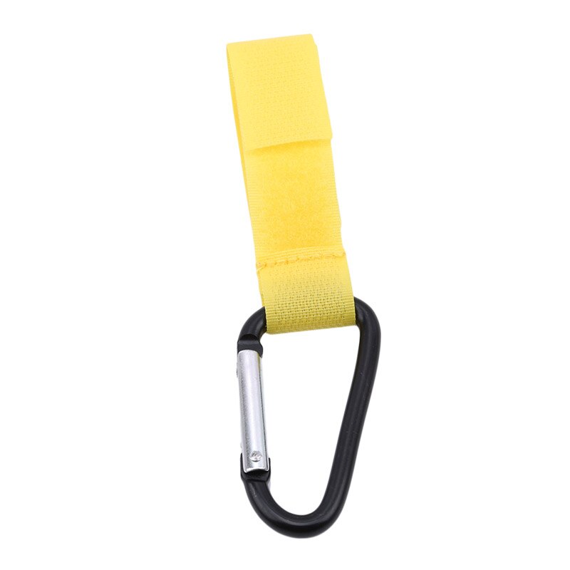 Handige boodschappentas metalen clip kinderwagenaccessoires kinderwagenhaken rolstoel kinderwagen autohanger ophangriem: Geel